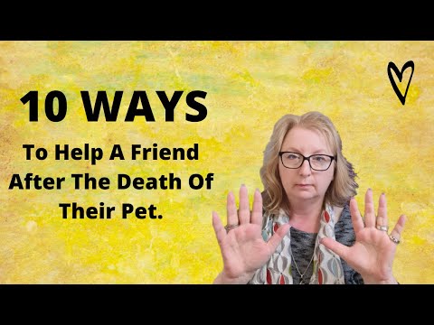 10 Ways To Help a Friend After The Death of a Pet.