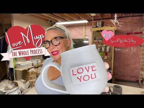 HOW TO THROW MUGS ON A POTTERY WHEEL | BEGINNER Wheel Throwing, Attaching Handles & More   HD 1080p