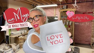 HOW TO THROW MUGS ON A POTTERY WHEEL | BEGINNER Wheel Throwing, Attaching Handles & More HD 1080p