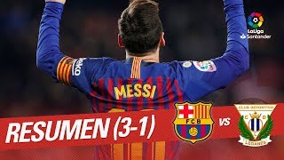 Resumen de FC Barcelona vs CD Leganés (3-1)