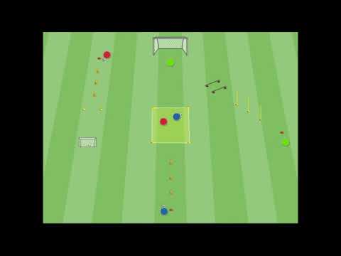 Esercizio per la Scuola Calcio: conduzione della palla e 1 vs 1