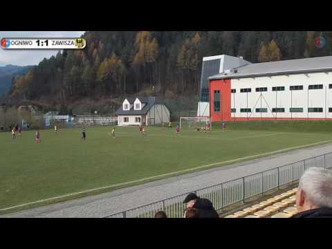 Skrót meczu: Ogniwo Piwniczna - Zawisza Rożnów 4:2(1:0) 11.11.16r