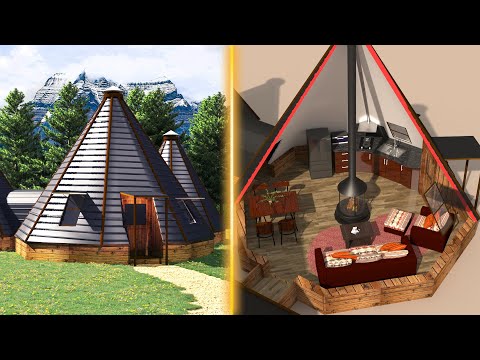 Modern Tipi Design - 3D Animation