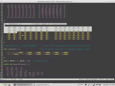 Bare minimum chess program in C: Part1 - design and implementation overview + demonstration