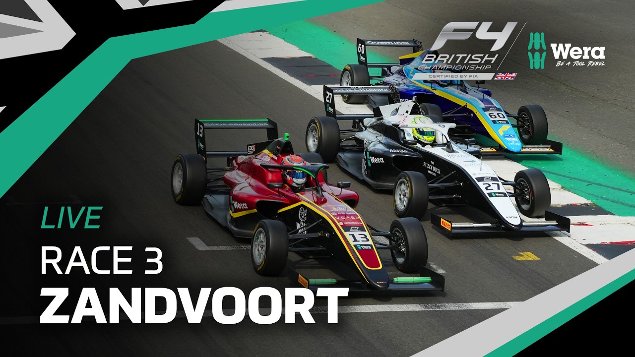 📺 LIVE | Round 5 | Race 3 | Zandvoort | Wera Tools British F4