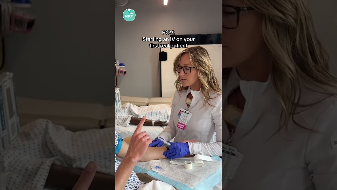 Starting an IV on your first real patient