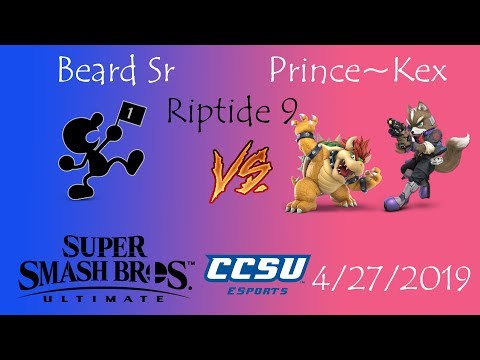 Riptide 9 CCSU Smash  - (Losers Finals) Beard Sr (Game & Watch) vs Prince~Kex (Bowser, Fox)