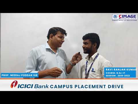 BSc-IT Student Ravi Ranjan Kumar got Campus Placement in ICICI Bank