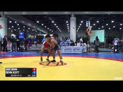 66 Round of 16 - Jake Bohn, Michigan Wrestling vs Devin Scott, Minnesota Storm