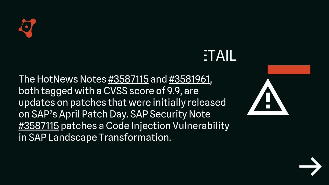 SAP Patch Tuesday: May 2025 SAP Security Notes