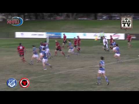 2015 NHRU Round 8 Premier 2 Highlights - Wanderers v Singleton Bulls