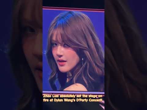 Zhao Lusi absolutely set the stage on fire at Dylan Wang's D'Party Concert