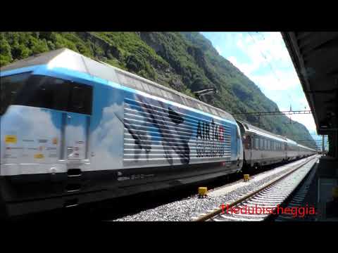 RICORDI DI FAIDO (CH) IL TRANSITO DEL RABDe 500, E LA 460 SBB. 1 - 6 - 2014.