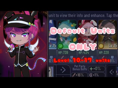 How to beat shadow neon (Gacha club) with default units ONLY