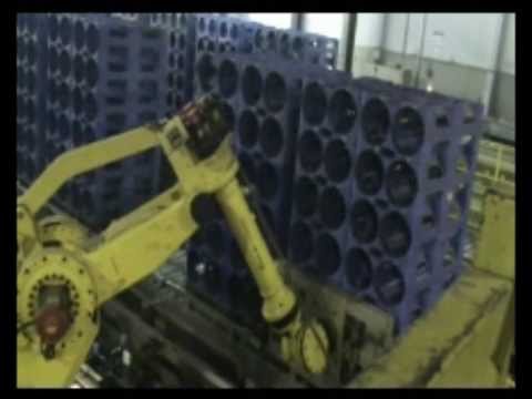 Flokontrol - Robotic Prostack Rack Loading and Unloading of 19 ltr (5 Gallon) Water Bottles
