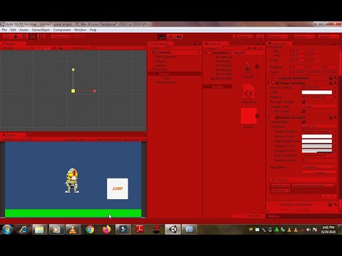 2020 HOW TO MAKE A JUMP BUTTON UNITY  EP1
