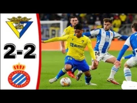 Cadiz vs Espanyol [2-2] | Extended Highlights & All Goals | Resumen y Goles | LaLiga