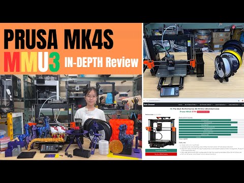 Prusa MK4S in-depth test with MMU3 multiple filament system, no filament poops, print faster, but...
