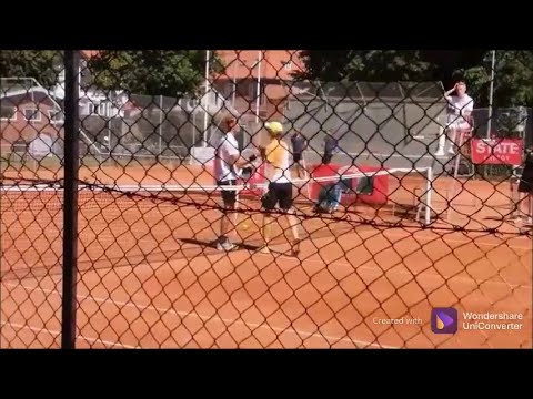Meget tæt kvartfinale ved DM i tennis mellem to unge talenter