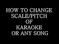 Changing Scale Of Karaoke / Any Song