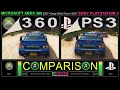 Sega Rally Revo xbox 360 Vs Playstation 3 Side By Side 