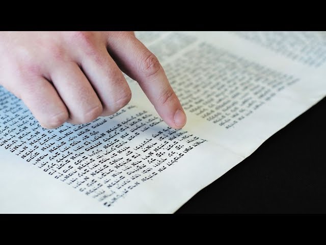 Thumbnail for video titled: Cedarville's Torah Scroll