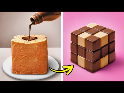 CUBE CHOCOLATE CAKE 🍫🎂 SIMPLE & DELICIOUS DESSERTS IN MINUTES! ⏰