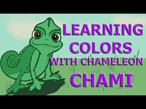 Chami Chameleon. Let's learn colors / Учим цвета на английском языке