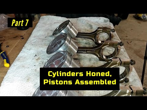 F23 Honda Accord Engine Rebuild Part 7: Honing Cylinders, Piston Assembly and Piston Ring Gaps