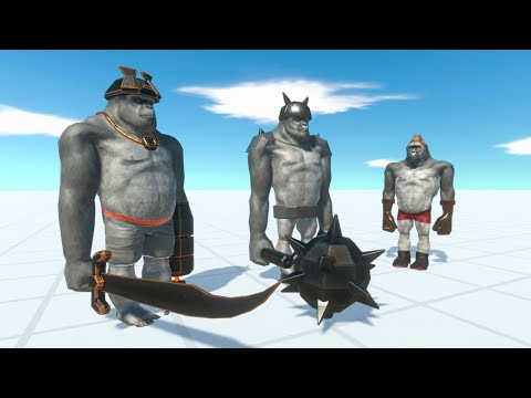 NEW! Mutant Primates - WOLVERILLA, SCIMITARILLA and SHATERILLA vs Dinosaurs | Animal Revolt