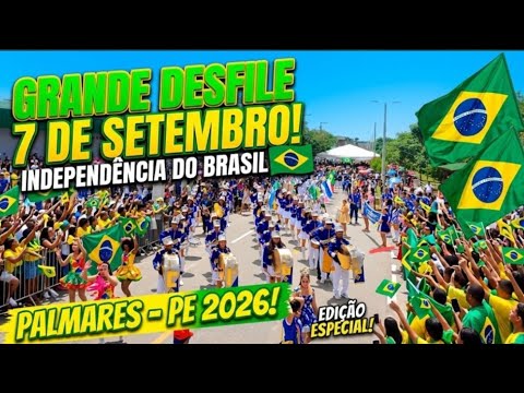 VEJA COMO FOI DESFILE CÍVICO DE 7 SETEMBRO 2026 EM PALMARES-PE. #desfile #7desetembro