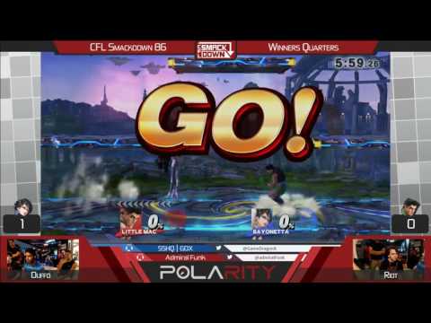 CFL Smackdown 86 - Duffo (Little Mac) vs Riot (Bayonetta) - SSB4 Winners Quarters