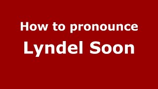 How to pronounce Lyndel Soon