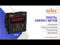 Selec EM306 Digital Energy Meter Introduction Wiring Connections Programming Applications