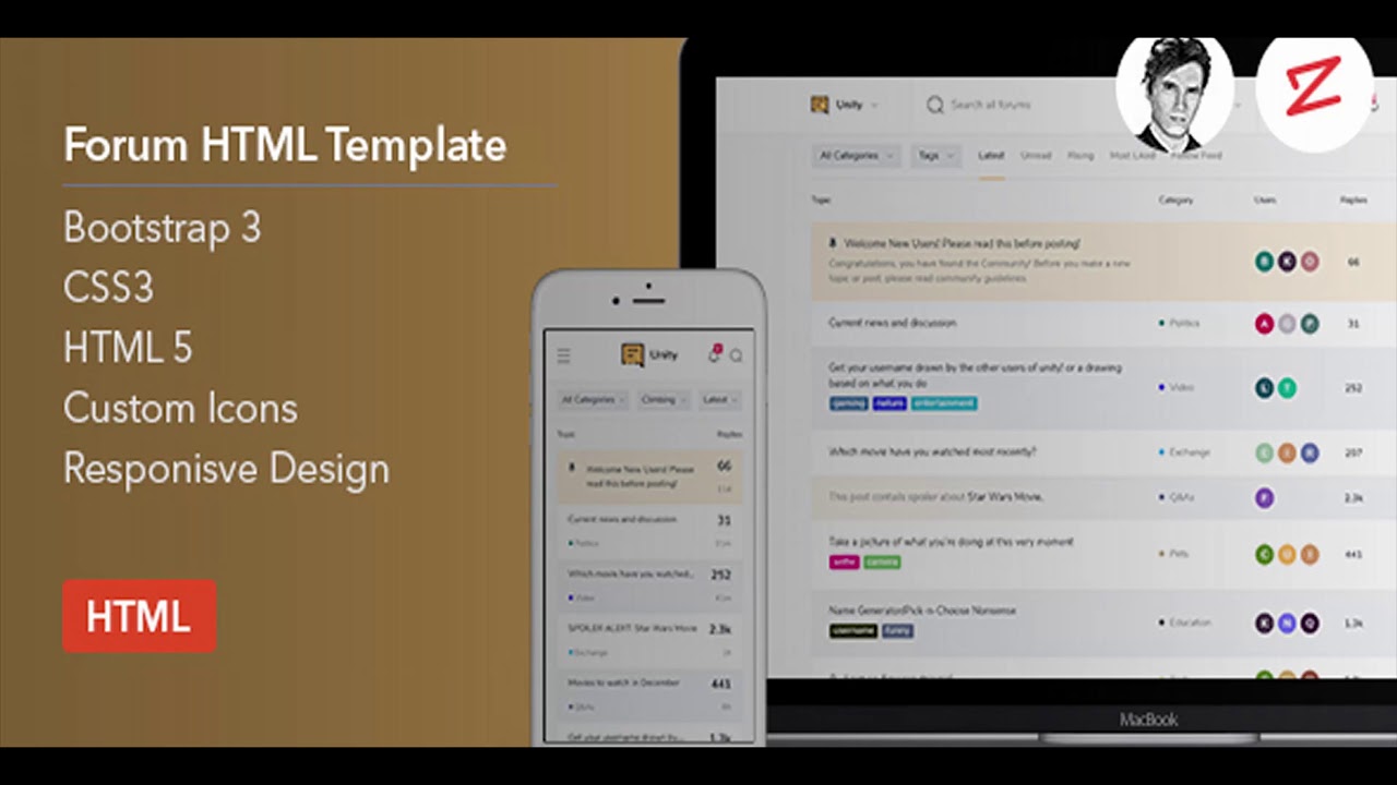 Forum HTML Template | Themeforest Website Templates and Themes