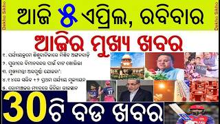 Today's Breaking News in Odisha || CM Annapurna Yojana launched || Plus Two Evaluation