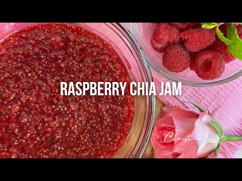 Easy Raspberry Chia Jam Recipe | 5 Ingredient Jam Tutorial - Perfect for Vegan Cheesecake!
