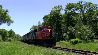 preview picture of video 'BARNS! CN 5550 at Woods (09JUN2014)'