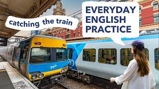 Using public transport in Australia (trains and trams) | Real life English practice