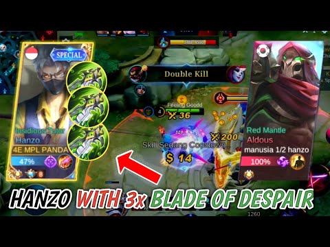 EKSPERIMEN HANZO 3x ITEM BOD | HANZO BUILD TERSAKIT 2022 | HANZO BEST BUILD 2022 | MOBILE LEGENDS