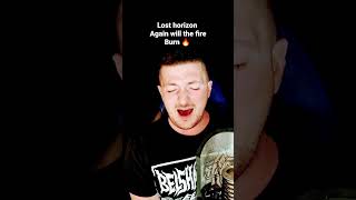 Trying some impossible vocals! Lost Horizon🤘🤘 Again will the fire burn. #losthorizon #DanielHeiman