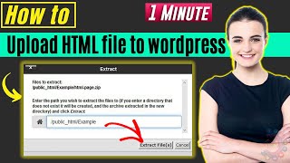 How to upload html file to wordpress 2024