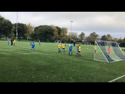 Cracker free kick. Crumlin Utd under 10s