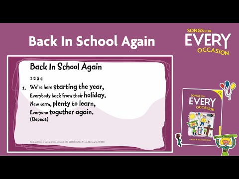 Back In School Again | Children's Songs For A New Term & Back To School | Out Of The Ark Music