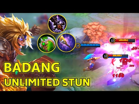 BADANG UNLIMITED STUN BUILD | BADANG BEST BUILD 2021|| TOP GLOBAL BADANG |  MLBB | BADANG GUIDE