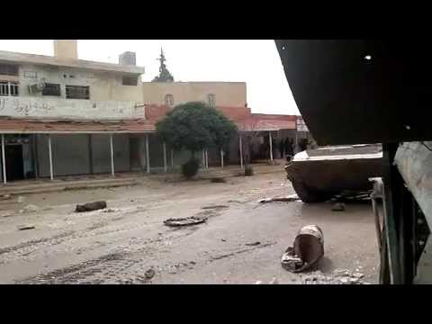 اقتحام حاجز الفرن واشتعال النران في المخفر بعد استهدافه من قبل كتيبة أبو بكر الصديق والكتائب المشاركة معه في إنخل في ريف درعا