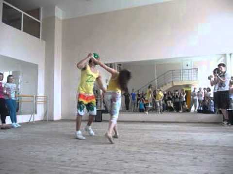 Wakko Leandro d'Oliveira & Taty Pinarina, demo brazillian zouk. Набережные Челны 3.05.2014