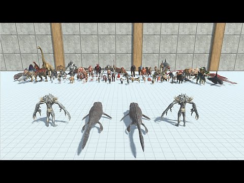 SCOURGE WITH MOSASAURUS VS FACTION - Animal Revolt Battle Simulator