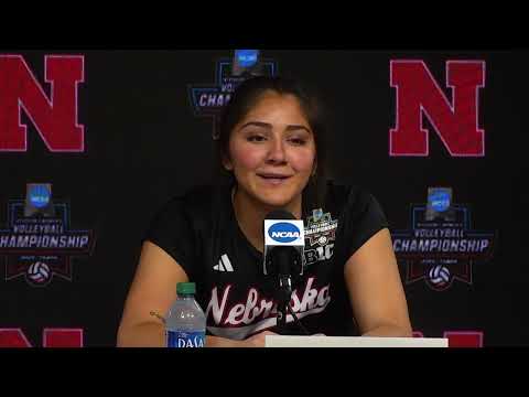 Nebraska volleyball press conference after losing to Texas in the National Championship