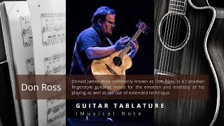 Guitar TAB - Don Ross  : Dolphins  | Tutorial Sheet Lesson #iMn